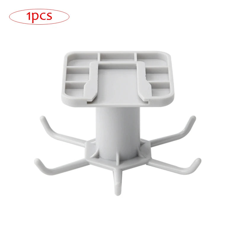 Organizador Rotativo para Armários de Cozinha – Suporte Multiusos com Ganchos