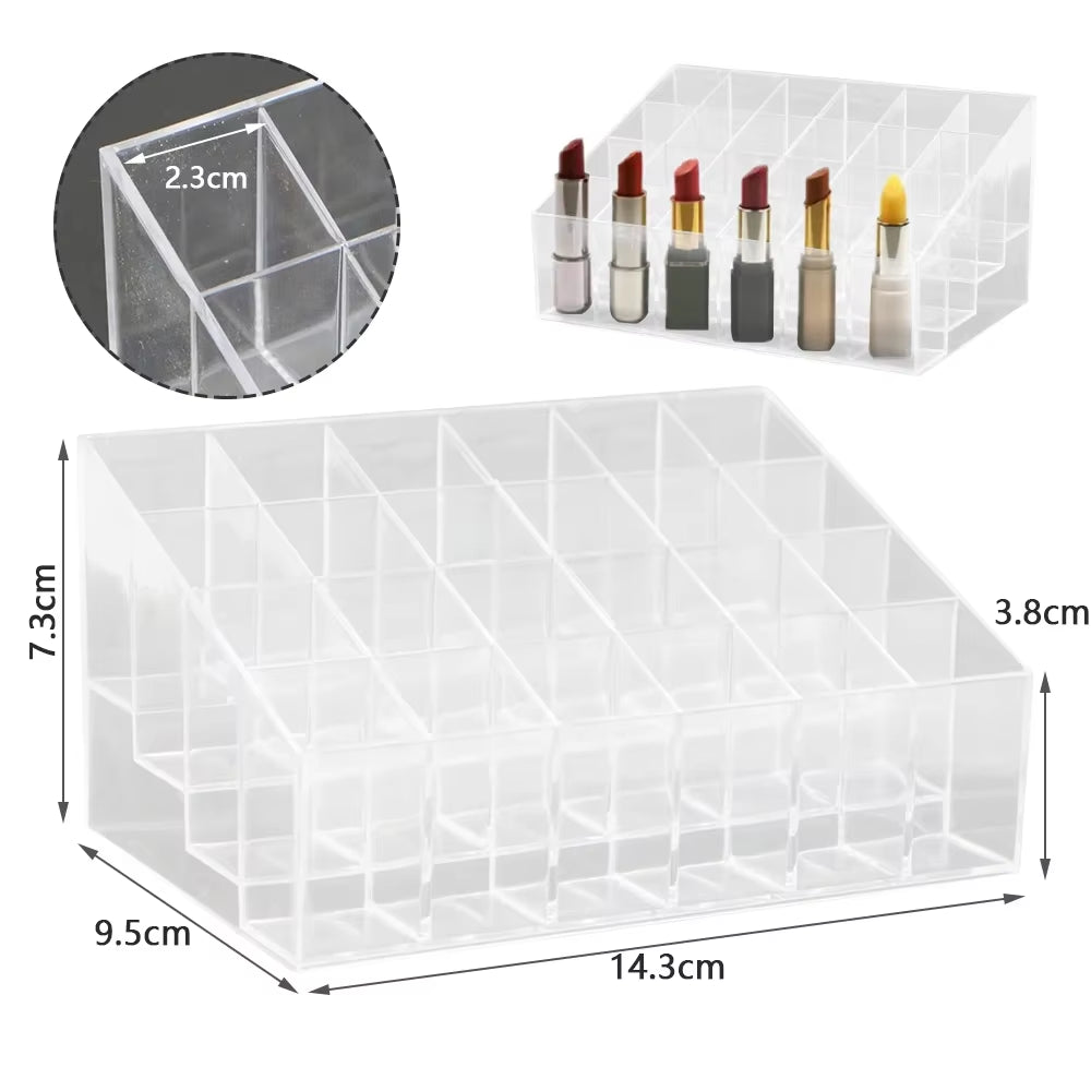 Cotton Swab Organizer Storage Bamboo Cover Acrylic round Organizer Makeup Storage Box Container Organizadores צמר גפן אחסון
