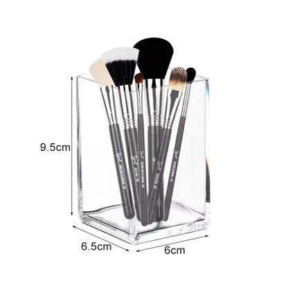 Cotton Swab Organizer Storage Bamboo Cover Acrylic round Organizer Makeup Storage Box Container Organizadores צמר גפן אחסון